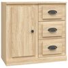 vidaXL Sideboards 2 pcs Sonoma Oak Engineered Wood