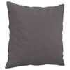 vidaXL 2-Seater Sofa with Throw Pillows Grey 140 cm Faux Leather