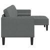 vidaXL Sofa Set Dark Grey 173 x 131 x 67 cm Fabric