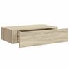 vidaXL Wall-mounted Drawer Shelves 2 pcs Oak 40x23.5x10cm MDF
