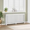 vidaXL Radiator Cover White 175 x 20 x 82 cm Engineered Wood