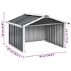 vidaXL Garden Robot Lawnmower Shed 92x97x63 cm Galvanised Steel Anthracite