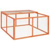 vidaXL Rabbit Hutch 124x120x60 cm Solid Firwood