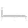 vidaXL Metal Bed Frame without Mattress with Headboard White 90x190cm