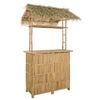 vidaXL Outdoor Bar Table Natural 115 x 95 x 215 cm Bamboo