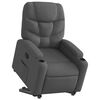 vidaXL Stand up Recliner Chair Dark Grey Fabric