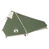 vidaXL Camping Tent Tunnel 1-Person Green Waterproof