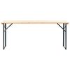 vidaXL Folding Beer Table with 2 Benches 177 cm Pinewood