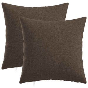 vidaXL Cushion Cover 2 pcs HEERLEN Taupe 40 x 40 cm Fabric