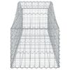 vidaXL Arched Gabion Baskets 50 pcs 200x50x40/60 cm Galvanised Iron