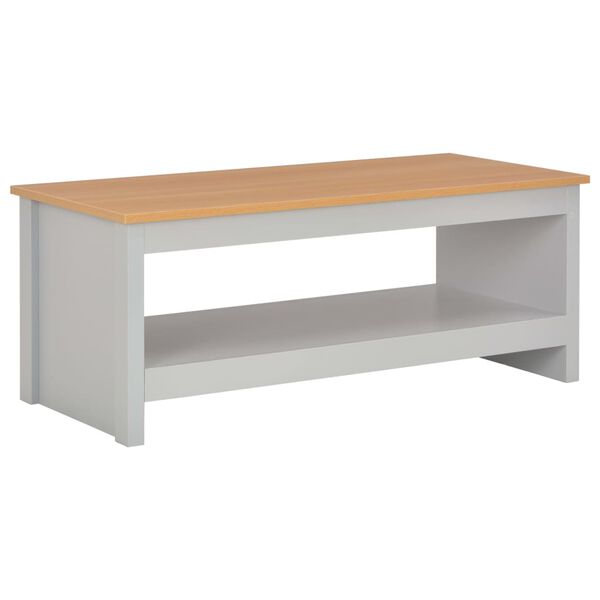 vidaXL Coffee Table Grey 105x47x42 cm