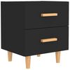vidaXL Bed Cabinet Black 40x35x47.5 cm