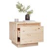 vidaXL Bedside Cabinet 35x34x32 cm Solid Wood Pine