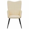 vidaXL Relaxing Chair Cream Fabric