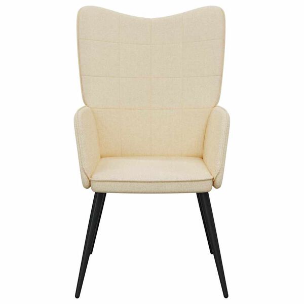 vidaXL Relaxing Chair Cream Fabric