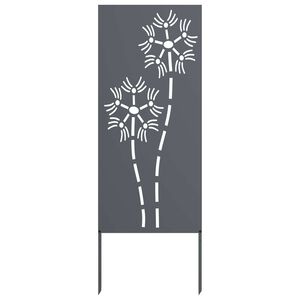 vidaXL Garden Privacy Screen Anthracite 50 x 140 cm Cold-rolled steel