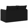 vidaXL Sofa Black 136 x 82 x 85 cm Fabric
