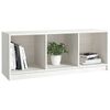 vidaXL TV Cabinet White 104x33x41 cm Solid Pinewood
