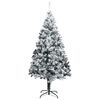 vidaXL Artificial Christmas Tree with Flocked Snow Green 400cm PVC