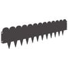 vidaXL Lawn Edging 20 pcs 103 x 25 cm Steel Black