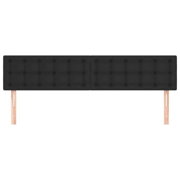 vidaXL Headboards 2 pcs Black 80 cm Faux Leather