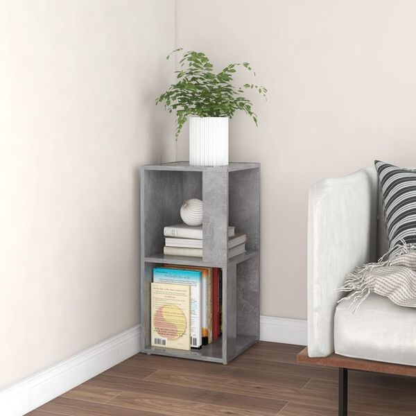 vidaXL Corner Cabinet Concrete Grey 33x33x67 cm Engineered Wood