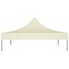 vidaXL Party Tent Roof 2x2 m Cream 270 g/m²