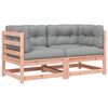 vidaXL Garden Sofa | Grey | Solid Douglas wood | Regular | Modular | Garden Sofa