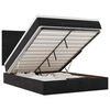 vidaXL Ottoman Bed with Mattresses Black Double Velvet