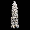 vidaXL Artificial Pre-lit Christmas Tree with 80 LEDs and Flocked Snow 150 cm