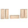 vidaXL 5 Piece TV Cabinet Set Solid Wood Pine