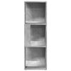 vidaXL Corner Cabinet Concrete Grey 33x33x100 cm Engineered Wood