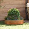 vidaXL Garden Planter Brown 80 x 80 x 20 cm Weathering Steel