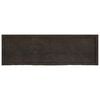 vidaXL Table Top Dark Brown 160x50x(2-4) cm Treated Solid Wood Oak