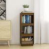vidaXL Book Cabinet/Room Divider Honey Brown Solid Pinewood