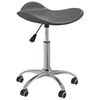 vidaXL Dining Chair | Grey | Faux leather, chromed steel | Standard | Swivel