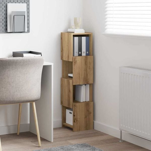 vidaXL Corner Cabinet White 25.5 x 25 x 102 cm Engineered Wood