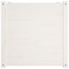 vidaXL Garden Planters 2 pcs White 60x60x60 cm Solid Pinewood