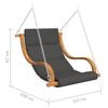 vidaXL Swing Chair without Swing Frame with Cushion Solid Bent Wood