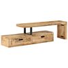 vidaXL TV Stand (118-200)x30x40 cm Solid Wood Mango
