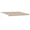 vidaXL Retractable Awning Beige 400 x 350 x 165 cm