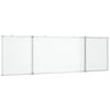 vidaXL Magnetic Whiteboard Foldable 160x50x1.7 cm Aluminium