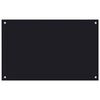 vidaXL Kitchen Backsplash Black 80 x 50 cm Tempered Glass