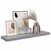 vidaXL Floating Wall Shelf Grey 90x23.5x3.8 cm MDF