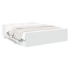 vidaXL Bed Frame with Drawers without Mattress White 150x200 cm