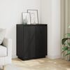 vidaXL Sideboard Black 60x34x75 cm Solid Wood Pine