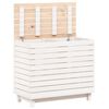 vidaXL Laundry Basket White 88.5x44x76 cm Solid Wood Pine