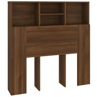 vidaXL Headboard Cabinet Brown Oak 100x19x103.5 cm