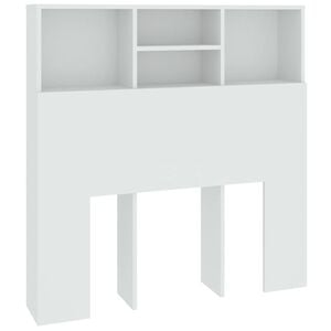 vidaXL Headboard Cabinet White 100x19x103,5 cm