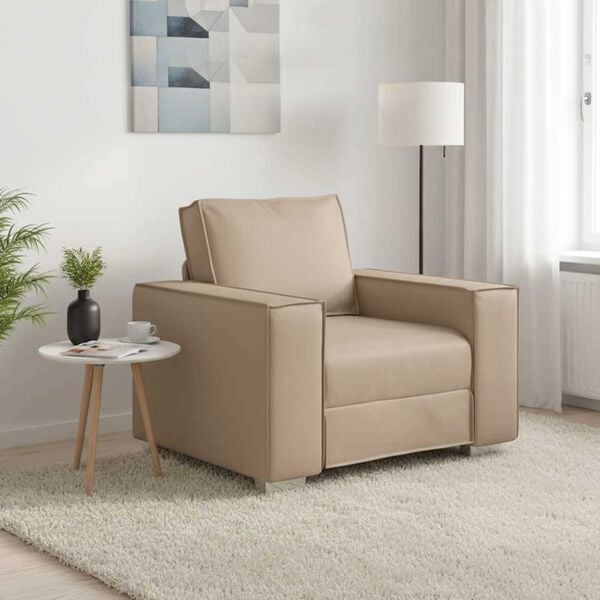 vidaXL Sofa Cappuccino 99 x 80 x 84 cm Fabric